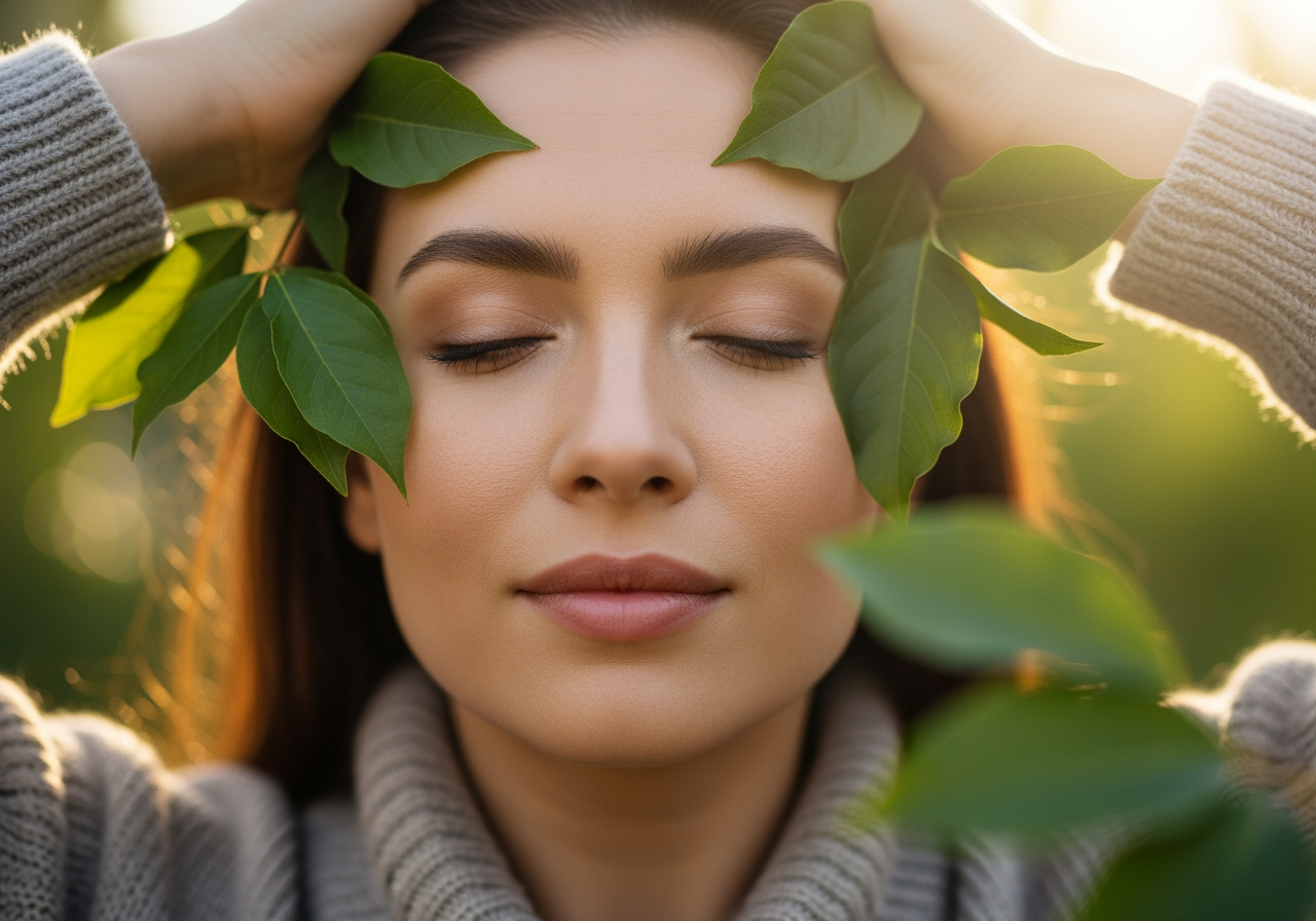 Selfcare Frau bei der Meditation